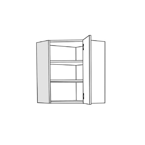 Επιτοίχιο γωνιακό ντουλάπι κουζίνας In VU60 Γκρι ανθρακί 60/31x60/31x72εκ. Επιτοίχιο γωνιακό ντουλάπι κουζίνας In VU60 Γκρι ανθρακί 60/31x60/31x72εκ.