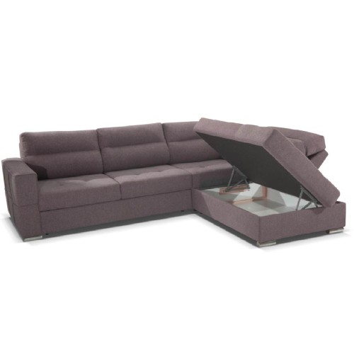 Γωνιακός καναπές 3 στοιχείων VM- Lisabon με αποθηκευτικό 270x222x95