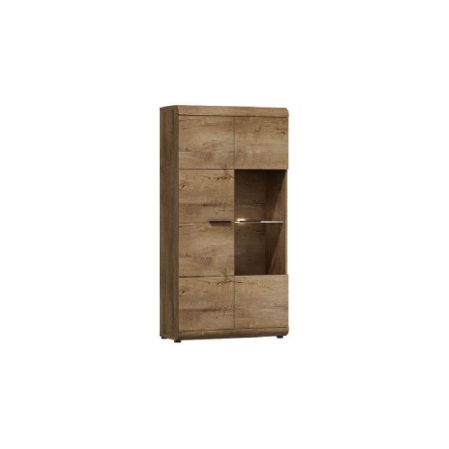 Βιτρίνα χαμηλή Lena 80*158 καρυδί