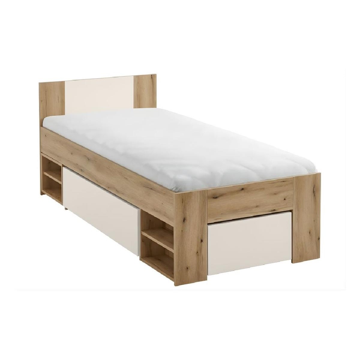 Κρεβάτι 90 NORDIC κασμίρ/ artisan 94x203x80