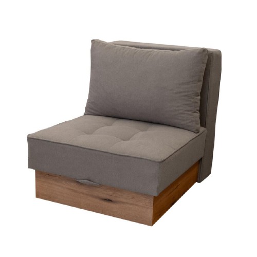 Πολυθρόνα κρεβάτι με αποθηκευτικό χώρο MD-San Γκρι