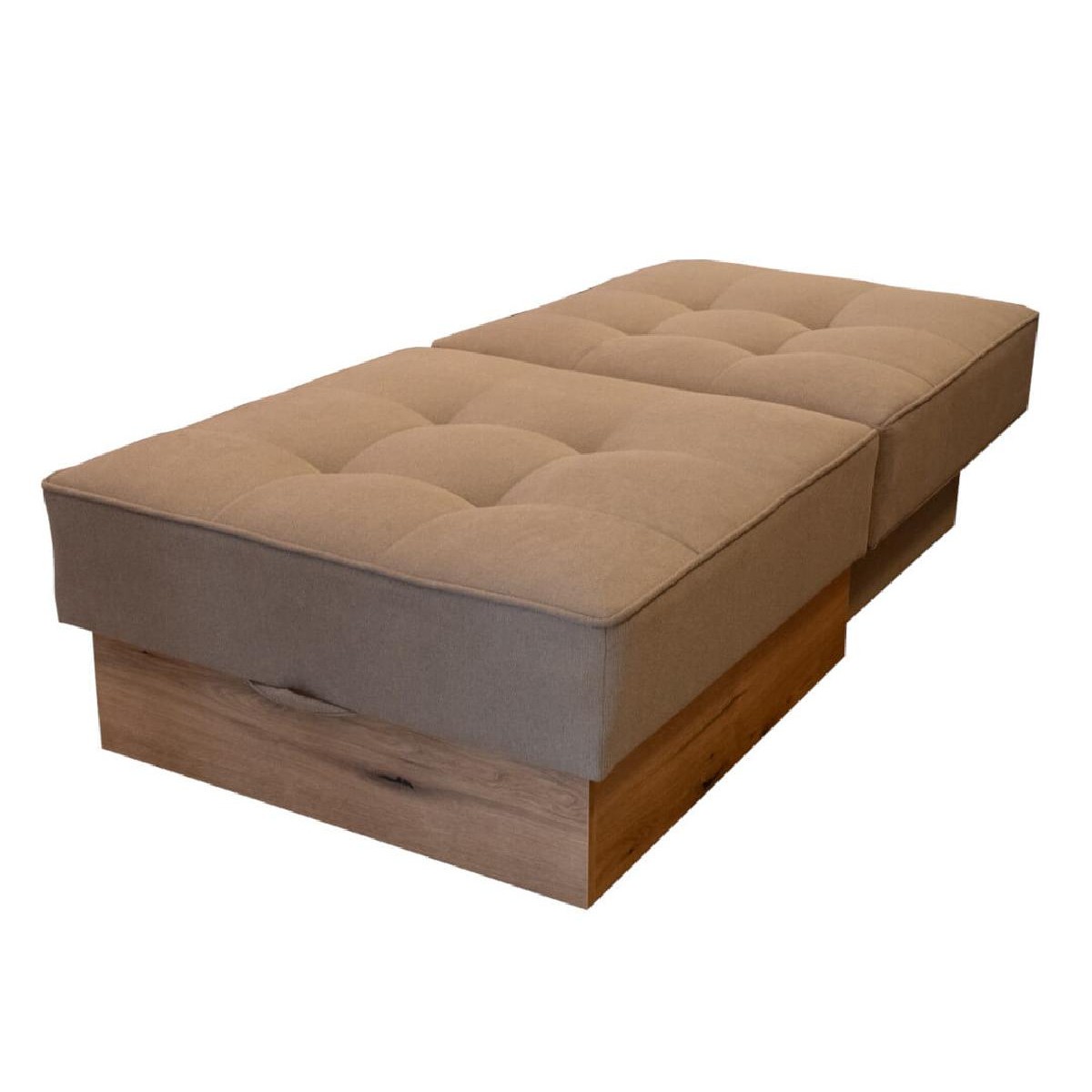 Πολυθρόνα κρεβάτι MD- San με αποθήκευση μπεζ 90x110x100