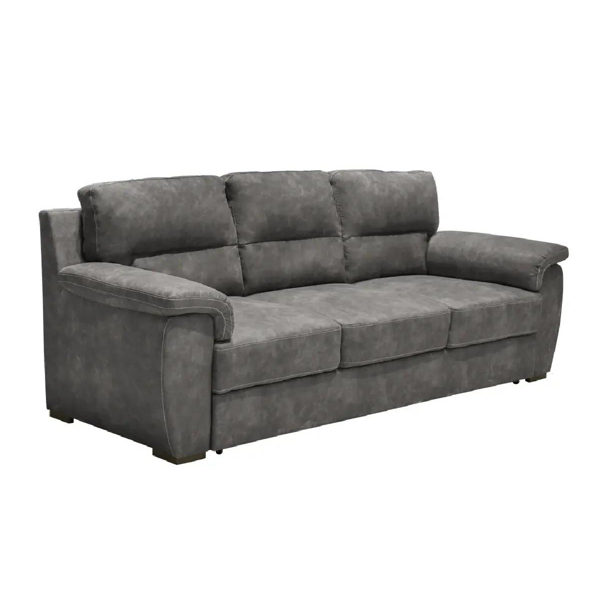 Τριθέσιος καναπές Boss Γκρι ανθρακί 236x90x92