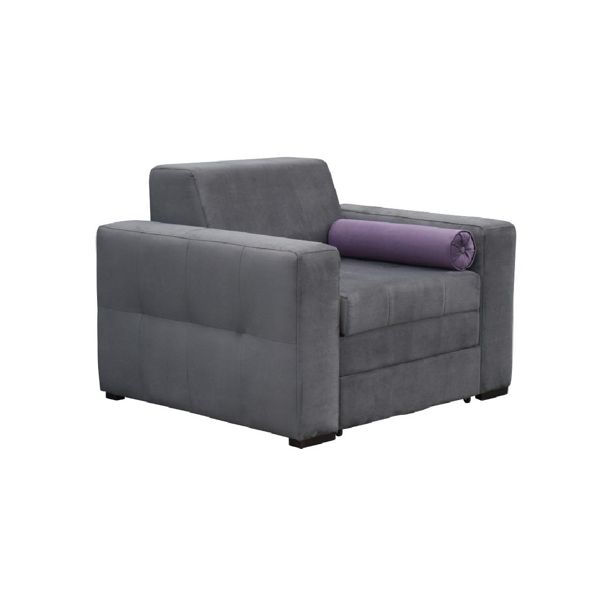 Πολυθρόνα κρεβάτι LIVING NEW γκρι 118x104x83εκ.