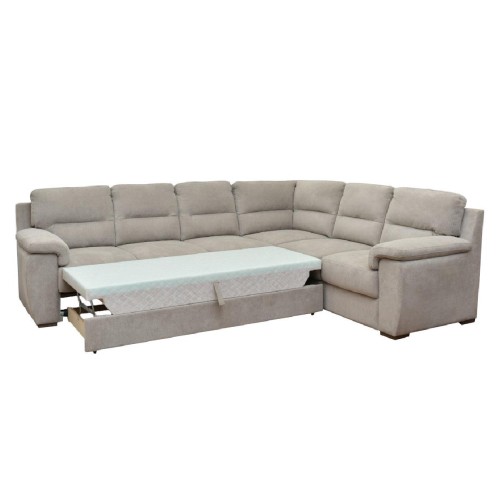 Γωνιακός καναπές με κρεβάτι QUEEN αριστερής φοράς μπεζ 292x232x92 Γωνιακός καναπές με κρεβάτι QUEEN αριστερής φοράς μπεζ 292x232x92