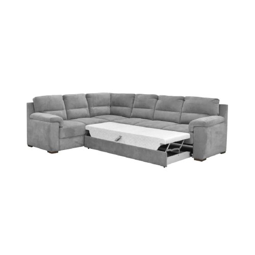 Γωνιακός καναπές με κρεβάτι QUEEN δεξιάς φοράς γκρι 292x232x92 Γωνιακός καναπές με κρεβάτι QUEEN δεξιάς φοράς γκρι 292x232x92