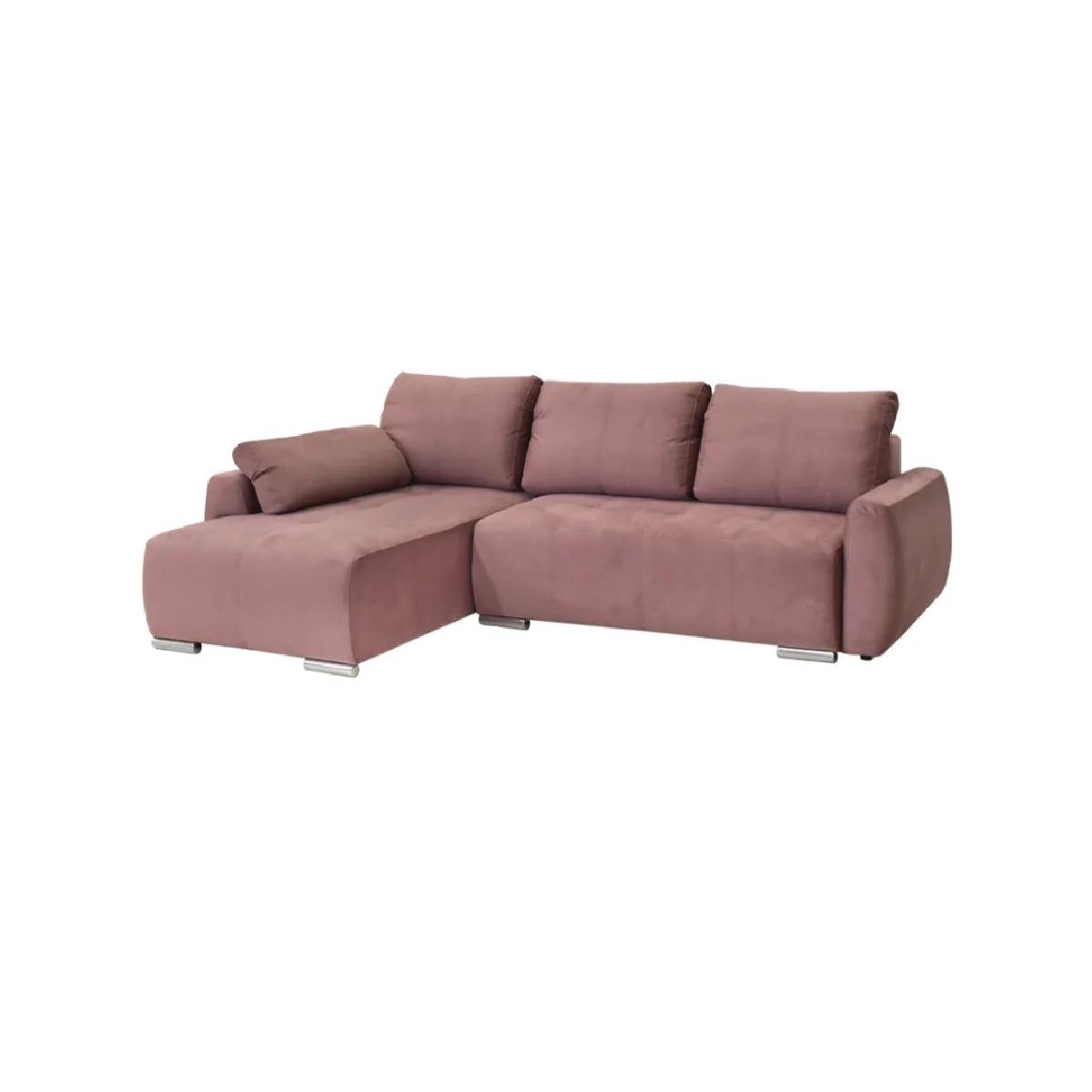 Γωνιακός καναπές με κρεβάτι Havana Ροζ