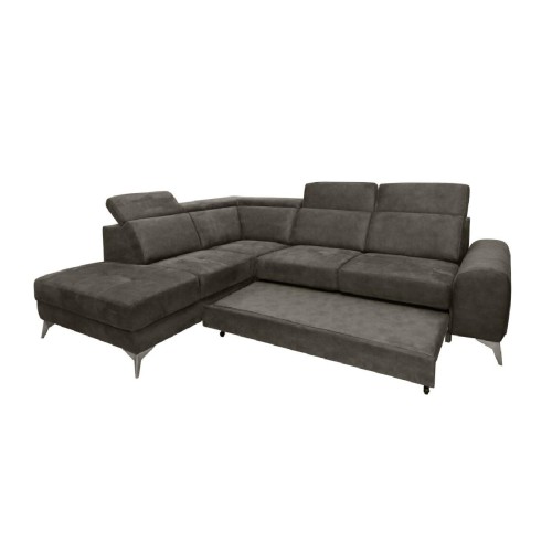 Γωνιακός καναπές με κρεβάτι Diego Γκρι Δεξιάς φορά 288x230x102εκ. Γωνιακός καναπές με κρεβάτι Diego Γκρι Δεξιάς φορά 288x230x102εκ.