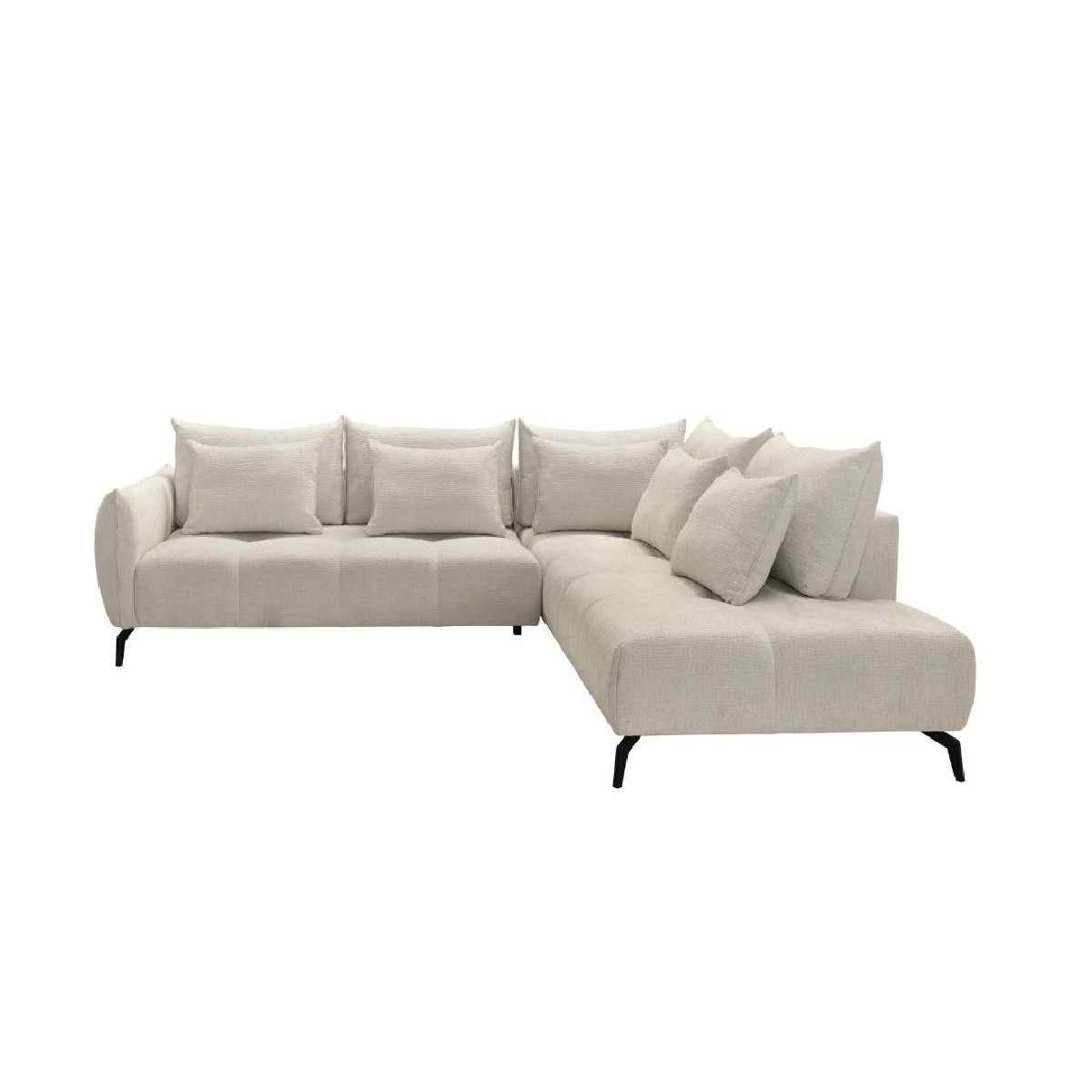 Γωνιακός καναπές Casablanca Αριστερής φοράς Μπεζ 275x222x90εκ.