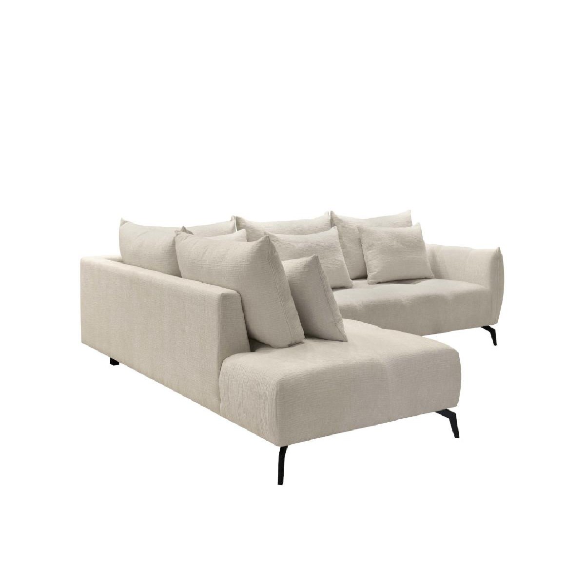 Γωνιακός καναπές Casablanca Αριστερής φοράς Μπεζ 275x222x90εκ.