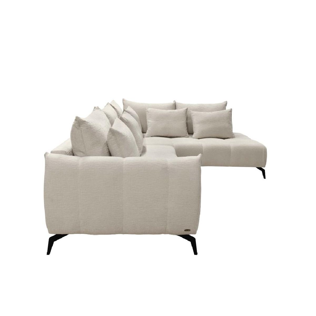 Γωνιακός καναπές Casablanca Αριστερής φοράς Μπεζ 275x222x90εκ.