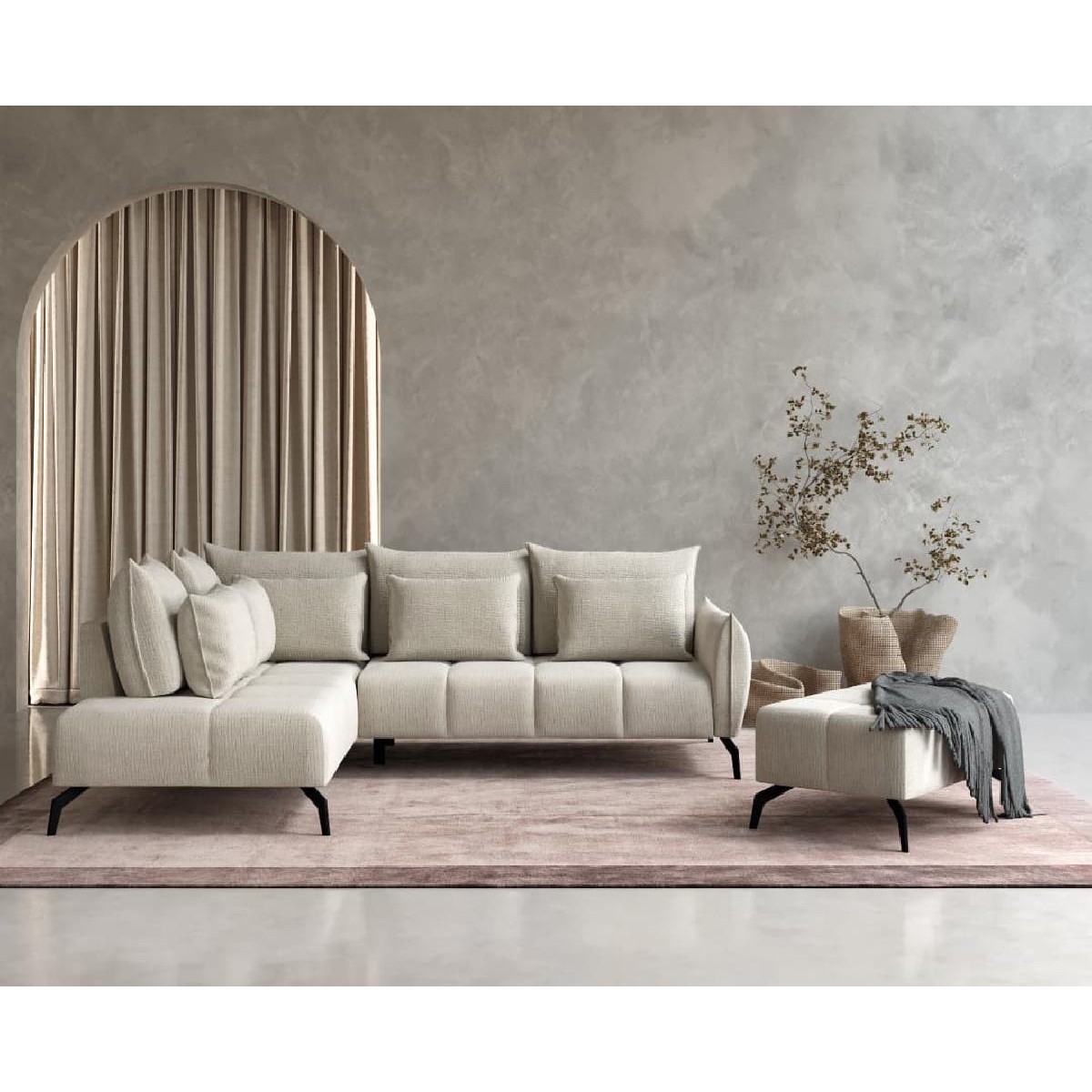 Γωνιακός καναπές Casablanca Αριστερής φοράς Over the horizon 03 275x222x90εκ.