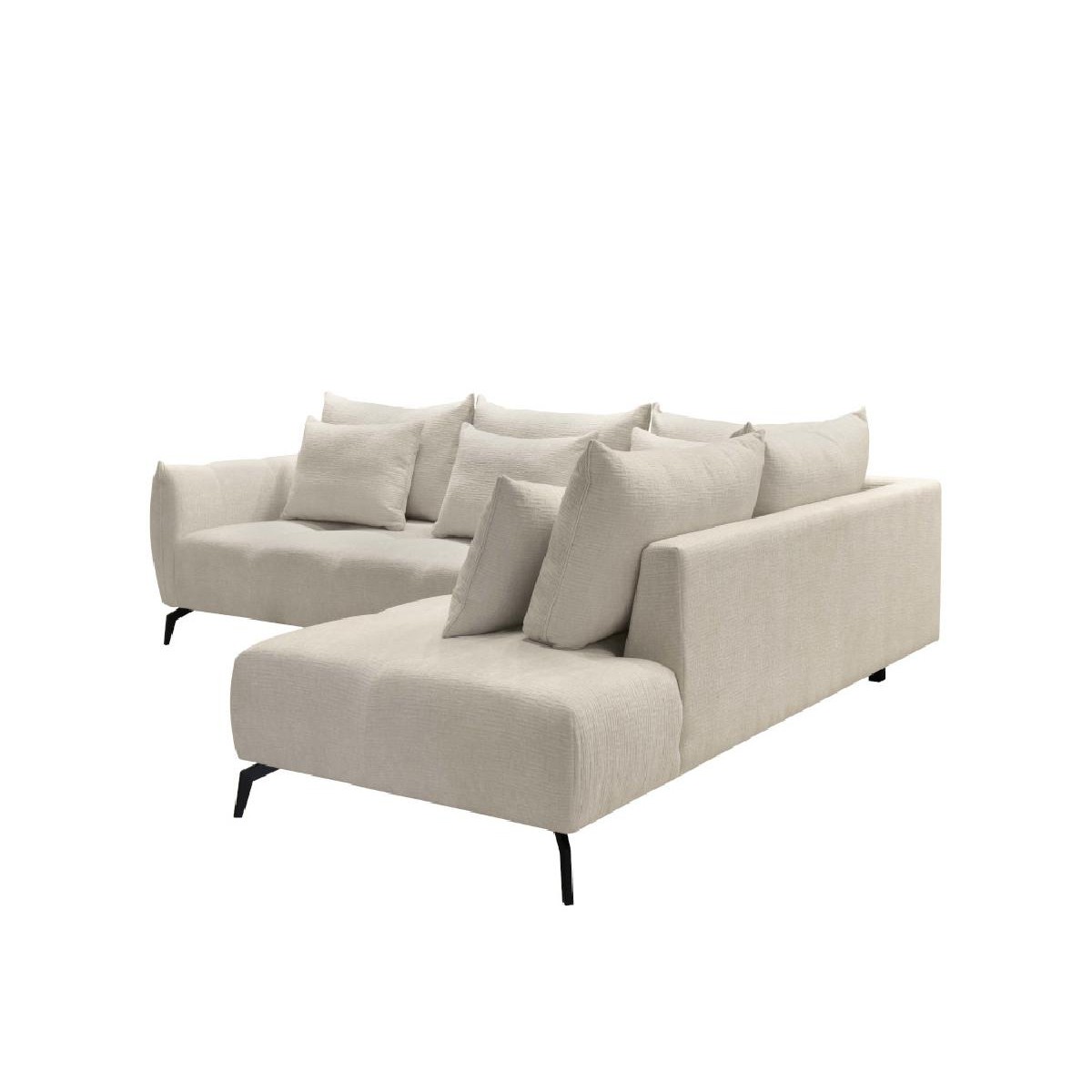 Γωνιακός καναπές Casablanca Αριστερής φοράς Μπεζ 275x222x90εκ.