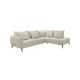 Γωνιακός καναπές Casablanca Αριστερής φοράς Μπεζ 275x222x90εκ.