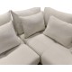 Γωνιακός καναπές Casablanca Αριστερής φοράς Μπεζ 275x222x90εκ.
