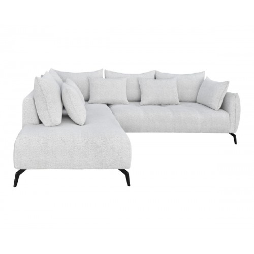 Γωνιακός καναπές Casablanca Δεξιάς φοράς Λευκό 275x222x90εκ.