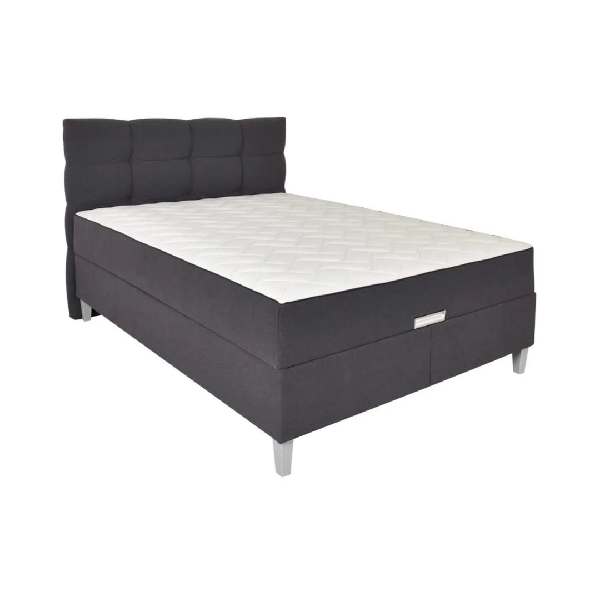 Διπλό κρεβάτι με στρώμα Korleone 160 Γκρι