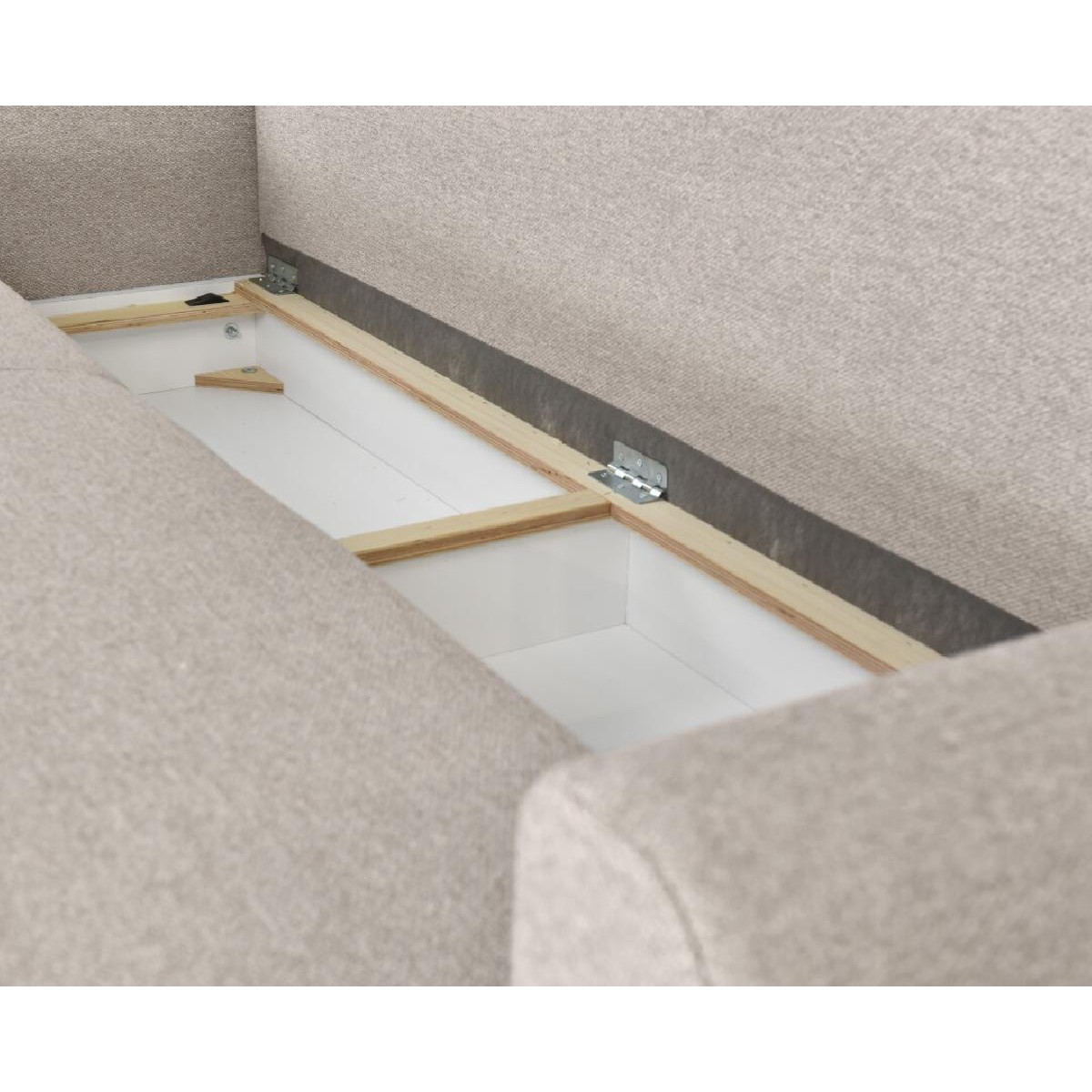 Τριθέσιος καναπές κρεβάτι με ανεξάρτητα ελατήρια και αποθήκευση PERLA Lukka 12 236x98x78