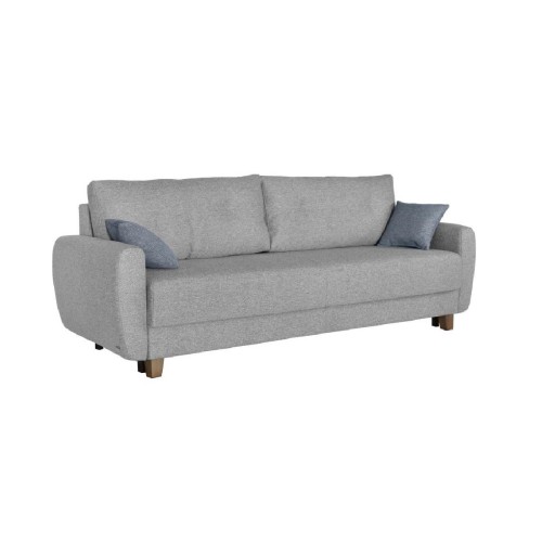 Τριθέσιος καναπές κρεβάτι με ανεξάρτητα ελατήρια και αποθήκευση PERLA Lukka 85 236x98x78