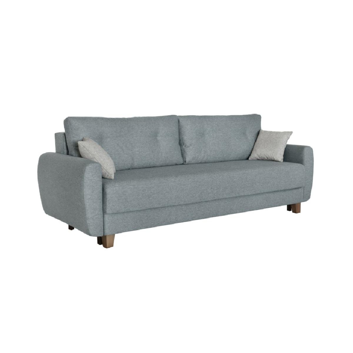 Τριθέσιος καναπές κρεβάτι με ανεξάρτητα ελατήρια και αποθήκευση PERLA Lukka 74 236x98x78