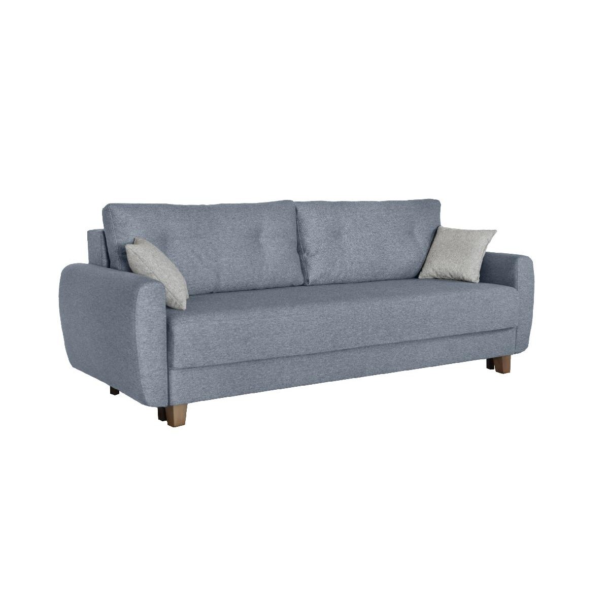 Τριθέσιος καναπές κρεβάτι με ανεξάρτητα ελατήρια και αποθήκευση PERLA Lukka 74 236x98x78