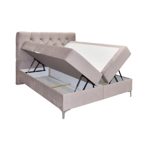 Κρεβάτι με αποθηκευτικό χώρο ανώστρωμα και στρώμα με ανεξάρτητα ελατήρια Titto Σάπιο μήλο 180x200εκ.