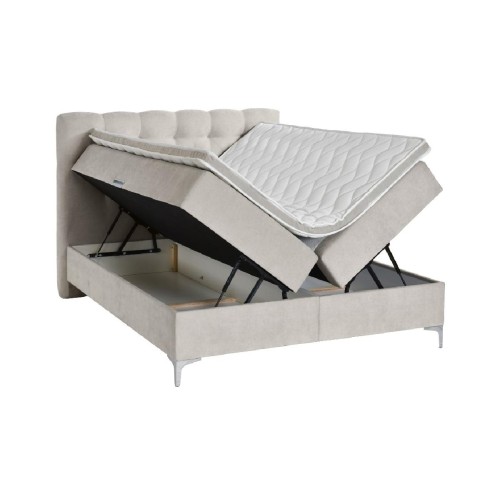 Κρεβάτι με αποθηκευτικό χώρο ανώστρωμα και στρώμα με ανεξάρτητα ελατήρια TITTO Wind 89 160x200εκ.