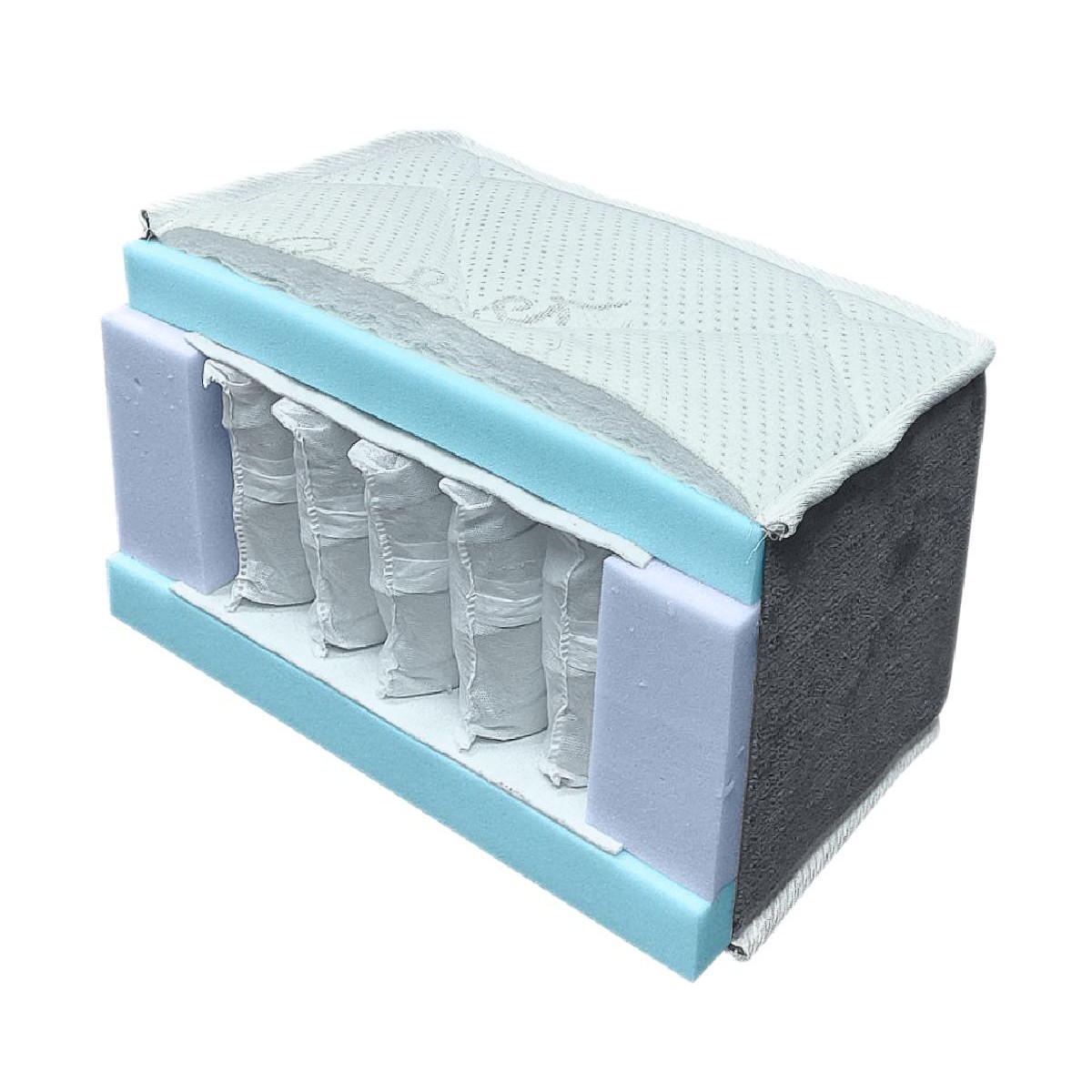 Στρώμα με ανεξάρτητα ελατήρια Asterix Γκρι 160x200