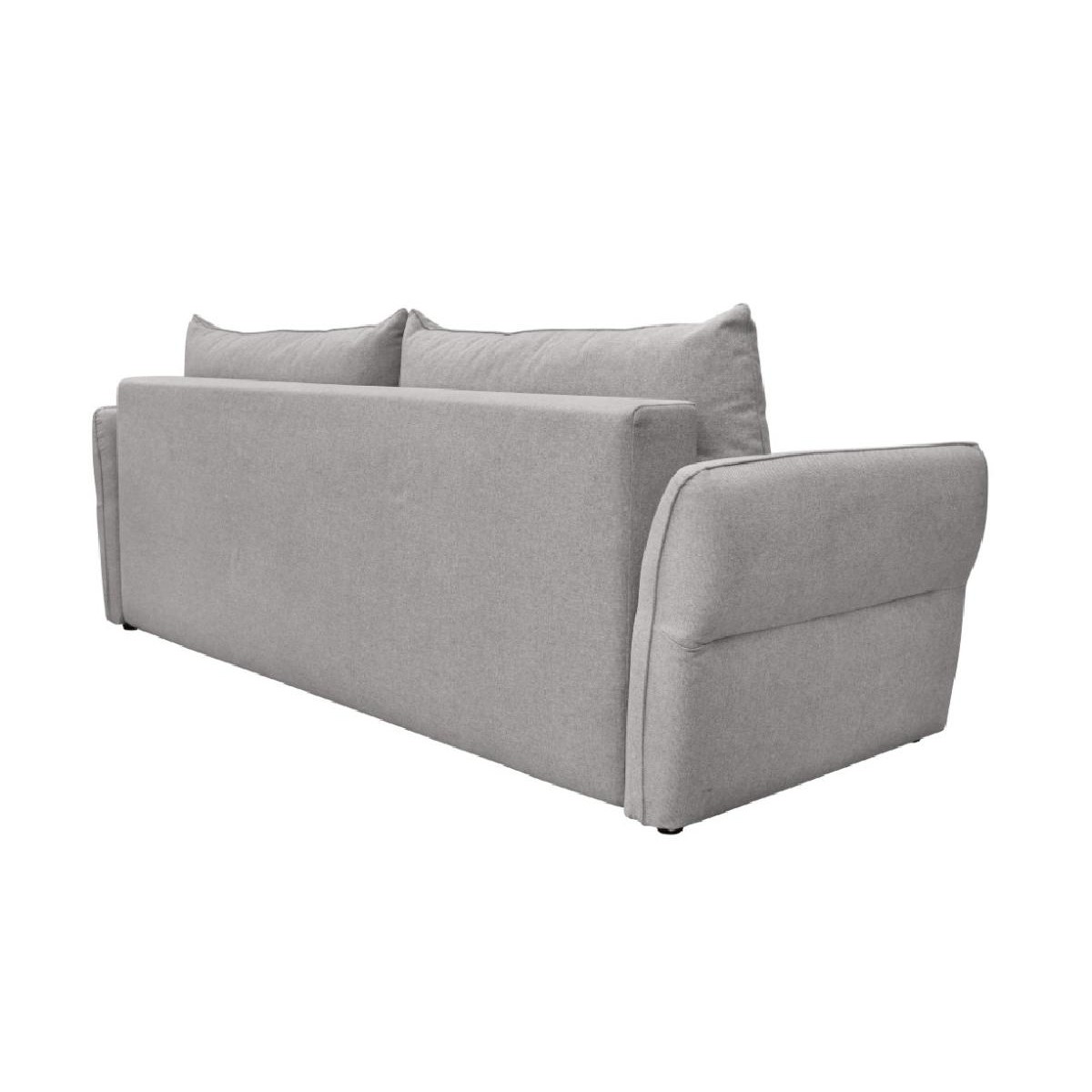 Τριθέσιος καναπές κρεβάτι με ανεξάρτητα ελατήρια και αποθήκευση Lagos γκρι 238x96x90
