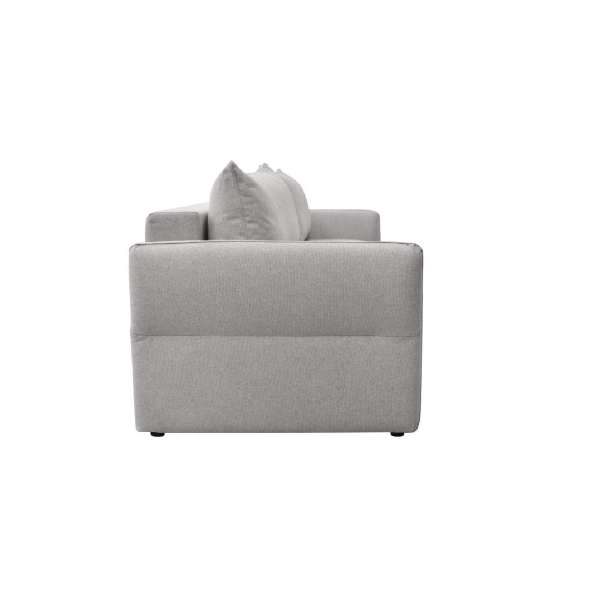 Τριθέσιος καναπές κρεβάτι με ανεξάρτητα ελατήρια και αποθήκευση Lagos γκρι 238x96x90