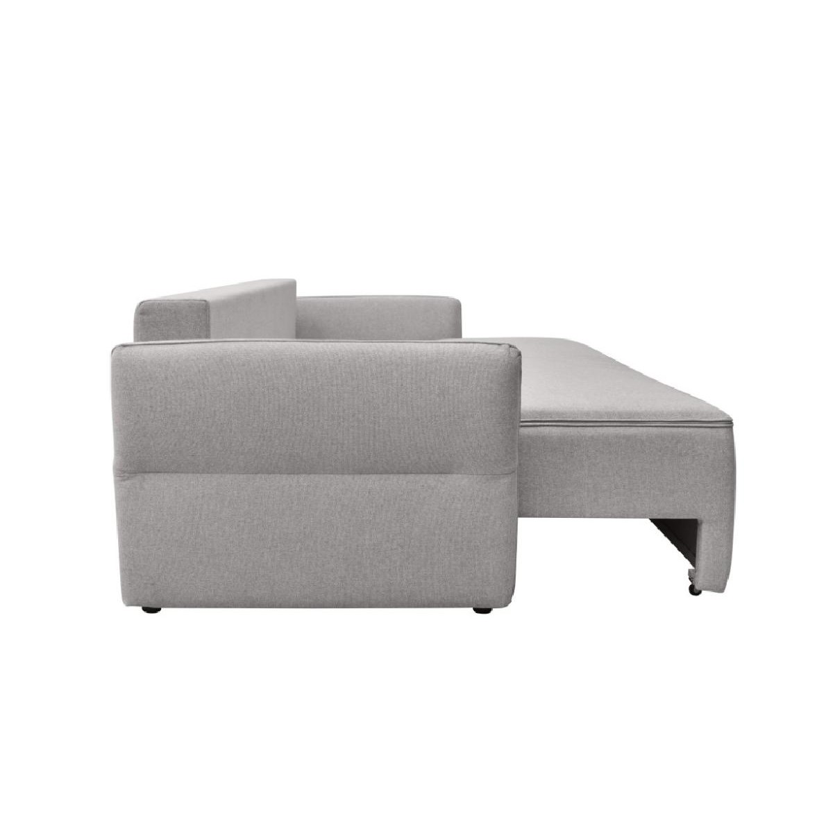 Τριθέσιος καναπές κρεβάτι με ανεξάρτητα ελατήρια και αποθήκευση Lagos γκρι 238x96x90