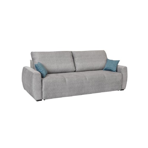 Τριθέσιος καναπές κρεβάτι με ανεξάρτητα ελατήρια και αποθήκευση Monaco Γκρι 246x112x76