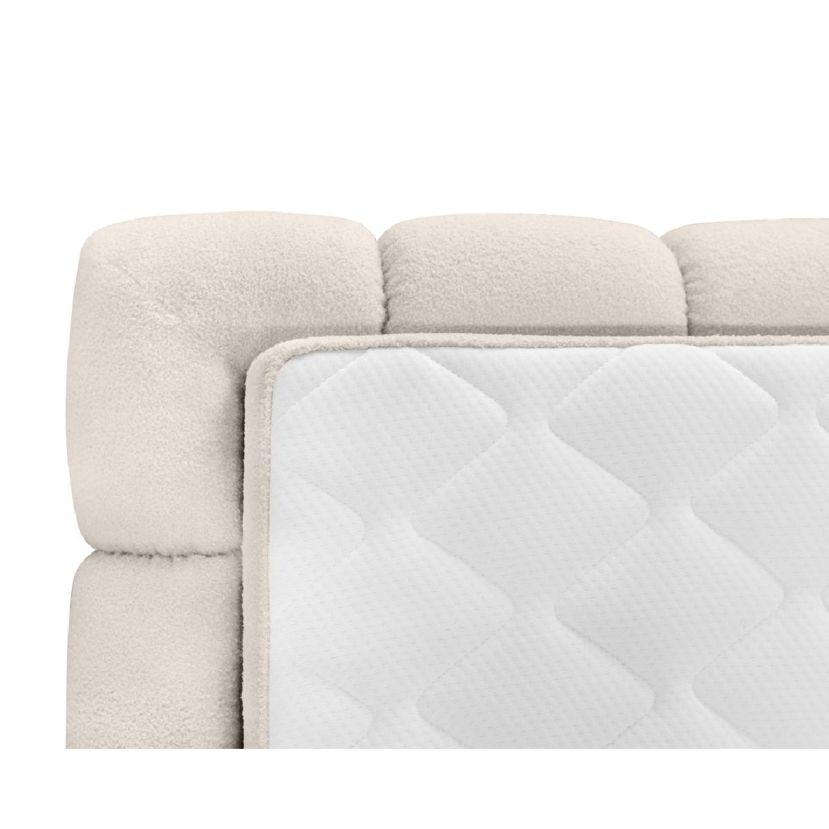 Κρεβάτι με αποθηκευτικό χώρο και σομιέ Berry Taupe 160×200