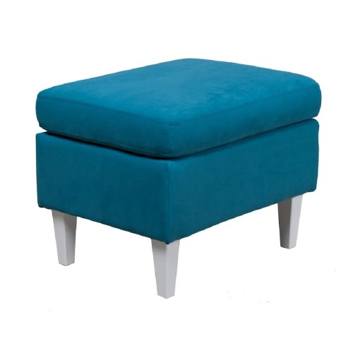 Ταμπουρέ Grazia Τιρκουάζ 60x45x45εκ.