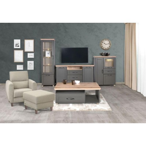 Ταμπουρέ Perla Μπεζ 55x55x44εκ.