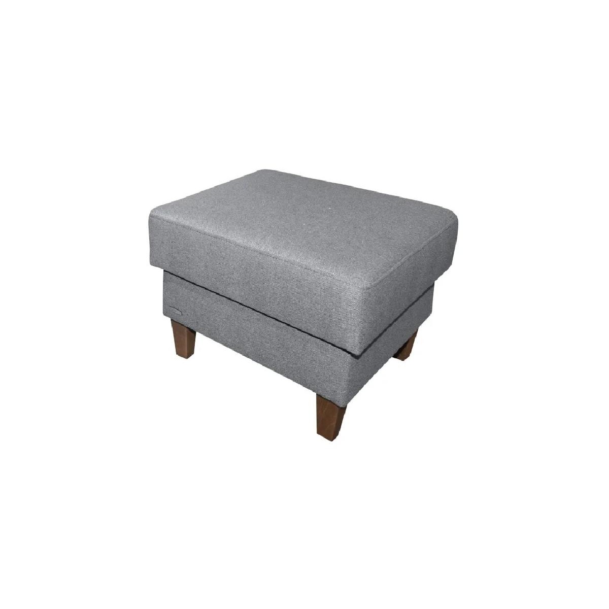 Ταμπουρέ Perla Γκρι 55x55x44εκ.
