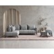 Ταμπουρέ Casablanca Γκρι 102x64x45εκ. Ταμπουρέ Casablanca Γκρι 102x64x45εκ.