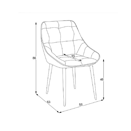 Καρέκλα τραπεζαρίας CUTOS Πράσινο Anka 08 56x63x82 Καρέκλα τραπεζαρίας CUTOS Πράσινο Anka 08 56x63x82