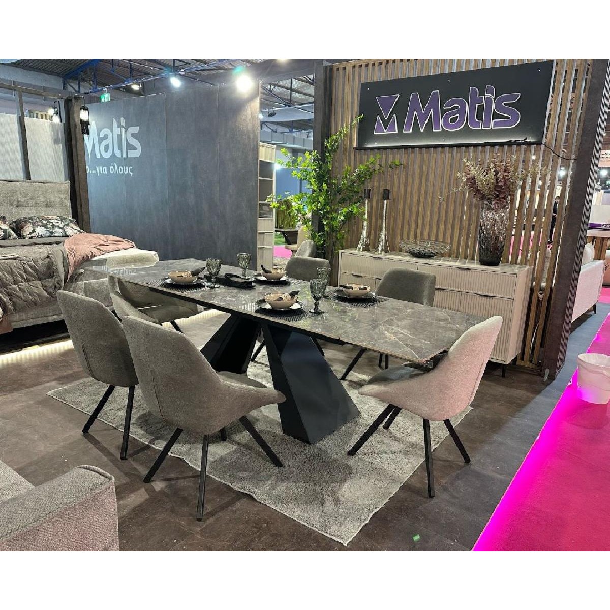 Καρέκλα τραπεζαρίας ALVAR Γκρι σκούρο Coco 13 57x57x85