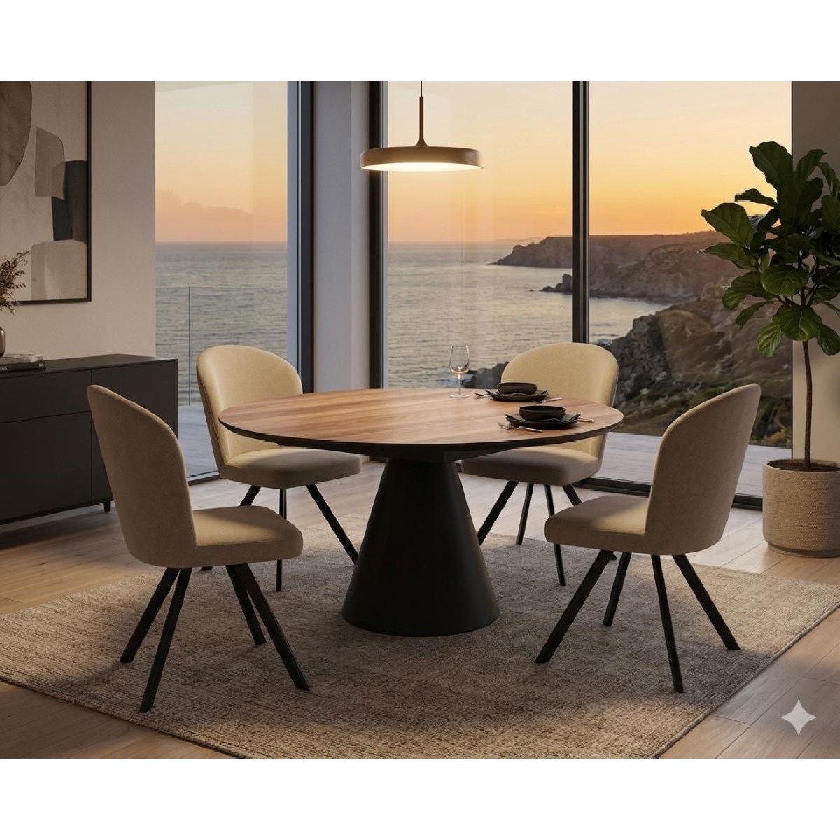 Καρέκλα τραπεζαρίας BARKA Riviera 91 50x60x93