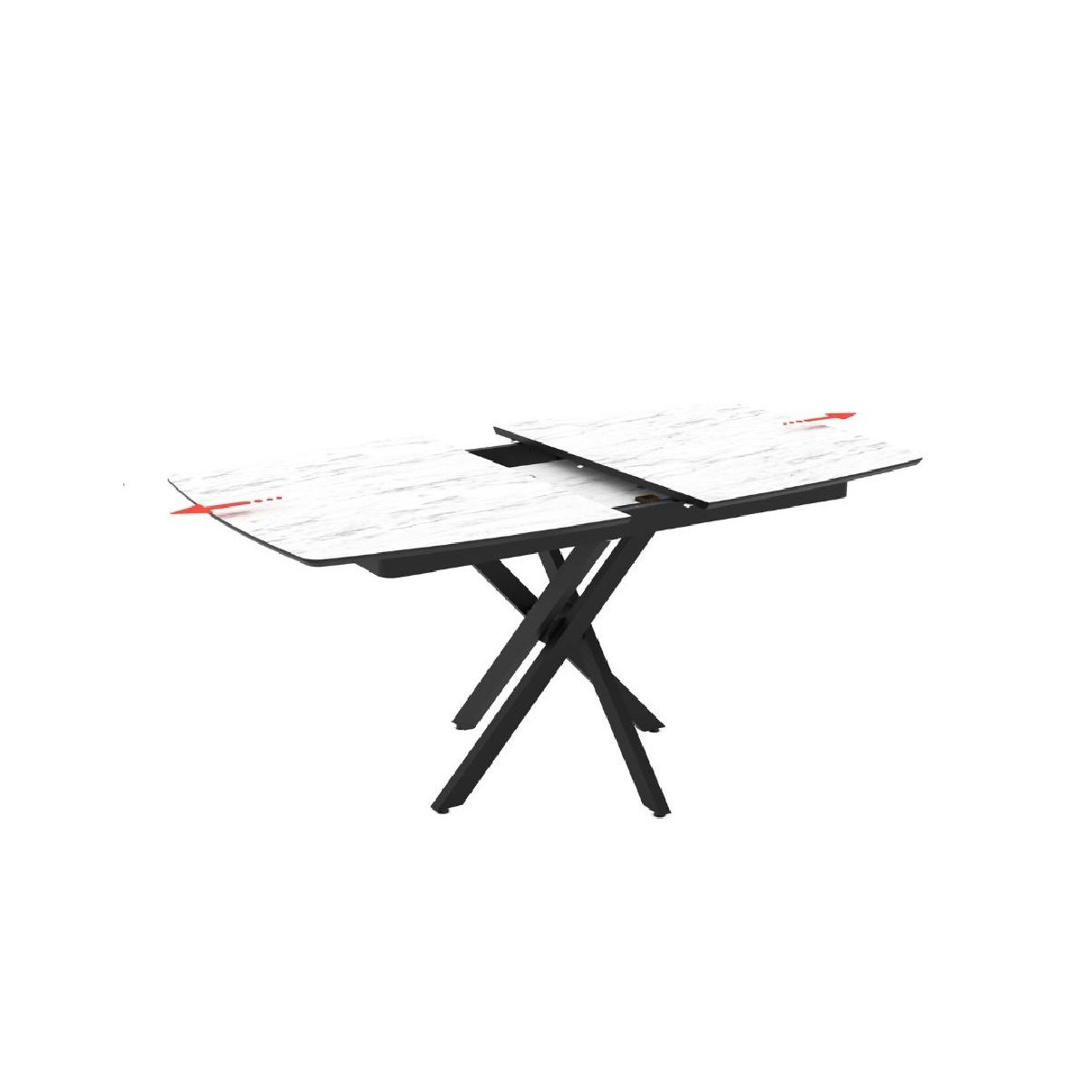 Επεκτεινόμενο τραπέζι δείπνου FILIS Hazar 145+40x90x76