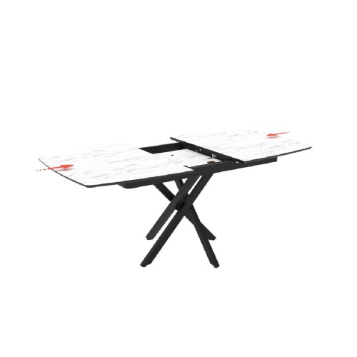 Επεκτεινόμενο τραπέζι δείπνου FILIS Mola 145+40x90x76