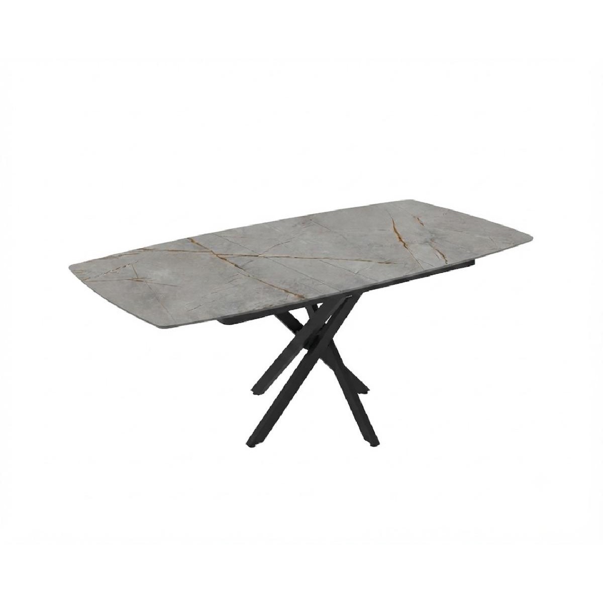 Επεκτεινόμενο τραπέζι δείπνου FILIS Lagina High Gloss 145+40x90x76