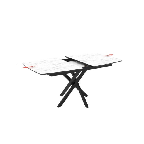 Επεκτεινόμενο τραπέζι δείπνου FILIS Sonata Super Matt 145+40x90x76