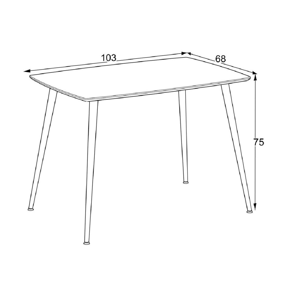 Τραπέζι δείπνου MARIBOR Barok 103x68x75