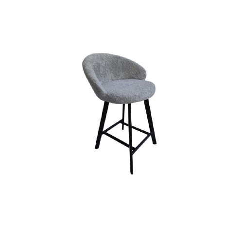 Μεταλλικό σκαμπό πάσου κουζίνας SAKI Γκρι Glow 15 52x52x65/98 Μεταλλικό σκαμπό πάσου κουζίνας SAKI Γκρι Glow 15 52x52x65/98