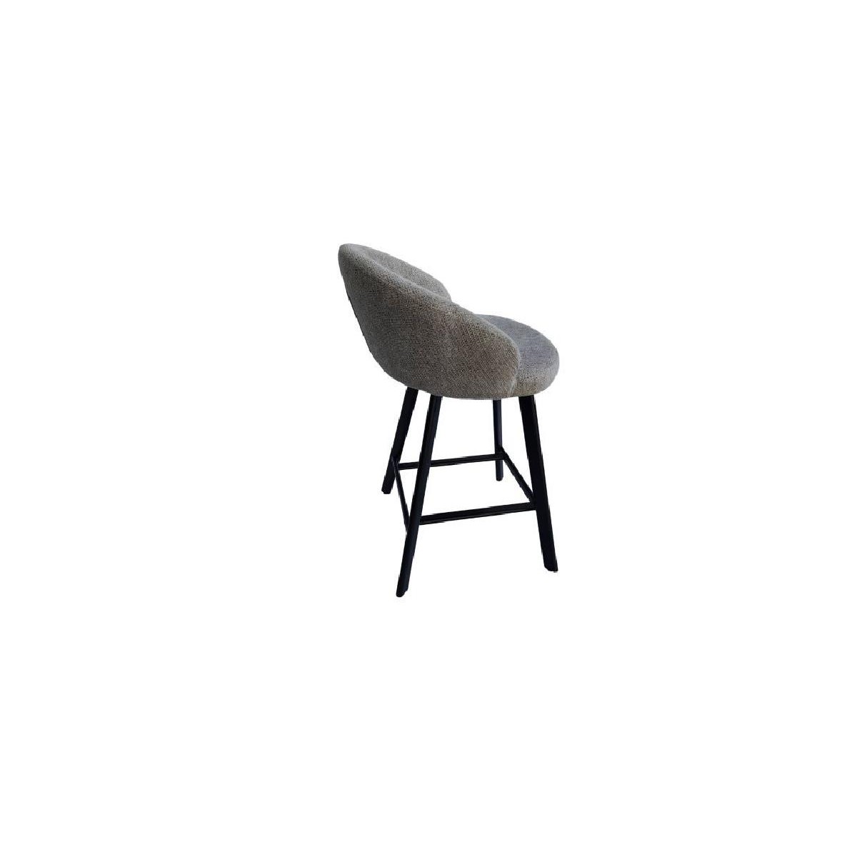 Μεταλλικό σκαμπό μπαρ SAKI Γκρεζ Glow 4 52x52x75/108 Μεταλλικό σκαμπό μπαρ SAKI Γκρεζ Glow 4 52x52x75/108