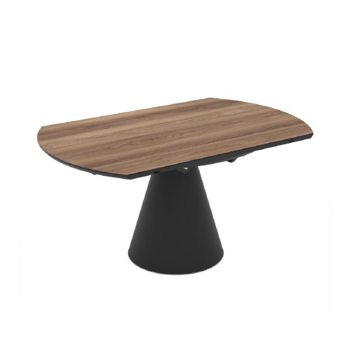 Επεκτεινόμενο τραπέζι δείπνου σε ροτόντα YANDAN Hazar 150x94x76 (Φ150)