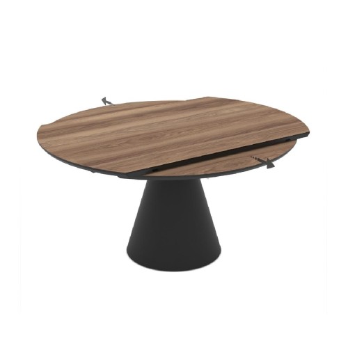 Επεκτεινόμενο τραπέζι δείπνου σε ροτόντα YANDAN Hazar 150x94x76 (Φ150) Επεκτεινόμενο τραπέζι δείπνου σε ροτόντα YANDAN Hazar 150x94x76 (Φ150)