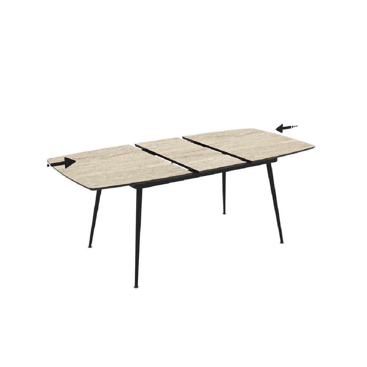 Επεκτεινόμενο τραπέζι δείπνου YENSE Hazar 125+40x90x75